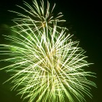 grünes Feuerwerk