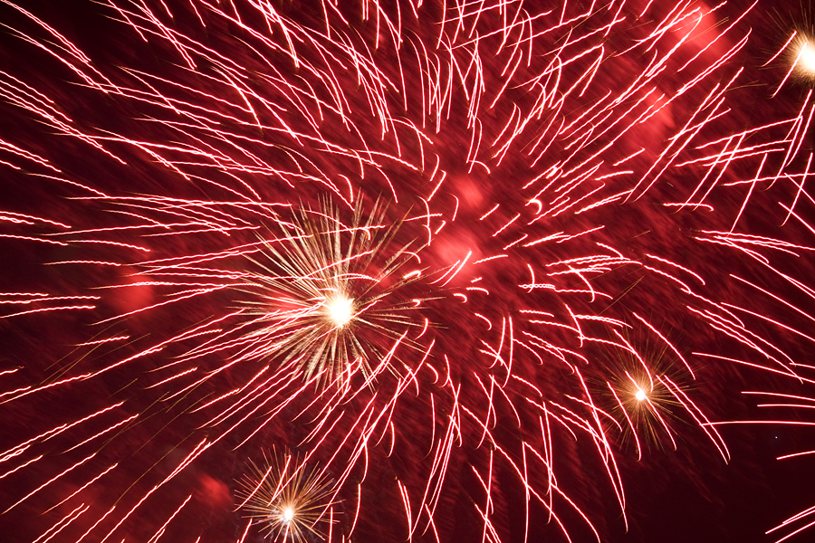 verwackeltes Feuerwerk