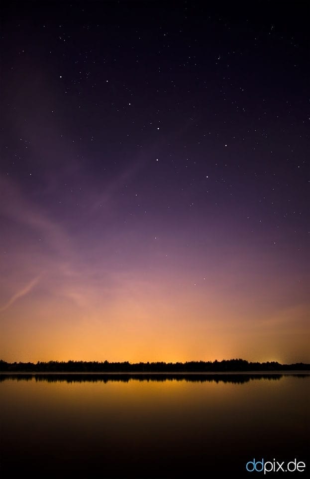 Die Sterne funkeln über dem Senftenberger See
