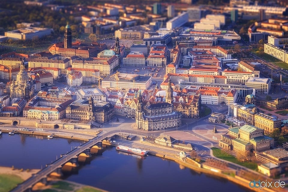 Dresden zum Sonnenaufgang