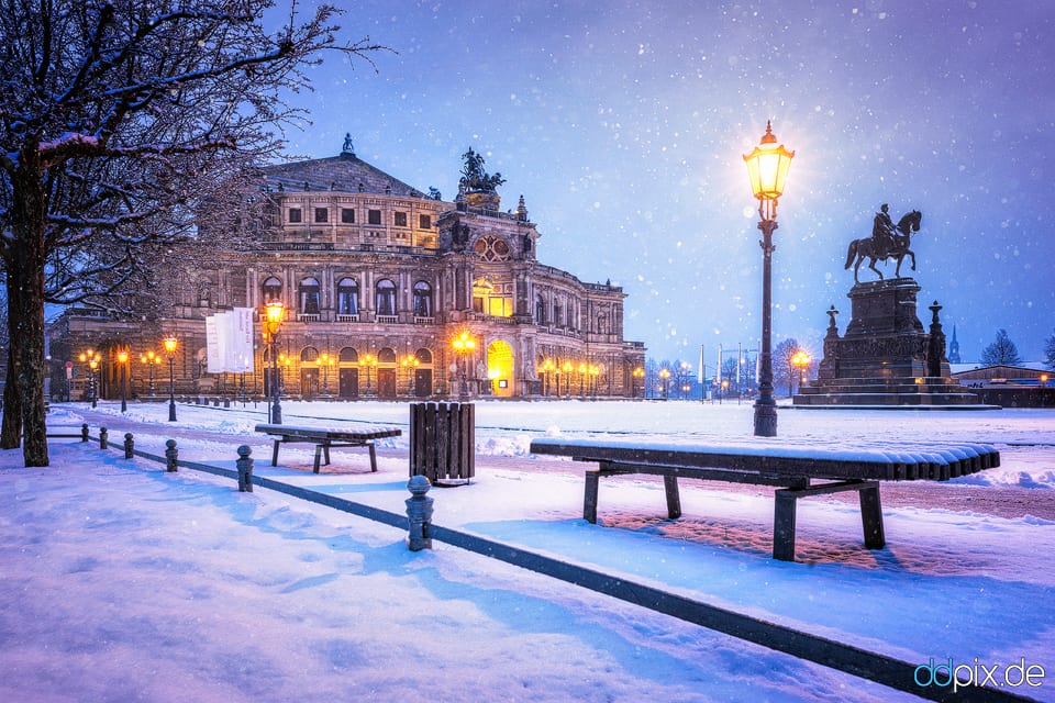 Theaterplatz im Winter