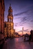 Hofkirche am Abend