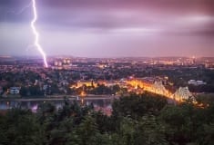 Blitzeinschlag in Dresden