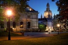 Brühlscher Garten am Abend