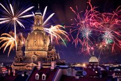 Dresdner Frauenkirche unterm Sternenzelt
