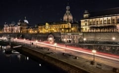 Terrassenufer bei Nacht
