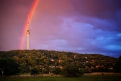 Regenbogen am Fernsehturm