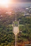 Der Große Garten zum Sonnenuntergang