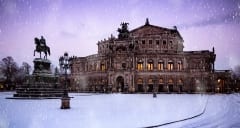 Semperoper im Winter