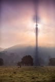 Fernsehturm im Nebel