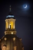 Monduntergang an der Frauenkirche