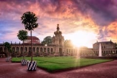 Sonnenuntergang im Zwinger