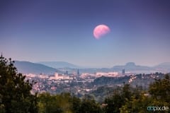 partielle Mondfinsternis über Dresden