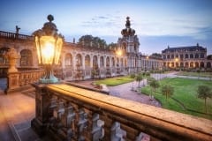 Dresdner Zwinger zur Blauen Stunde