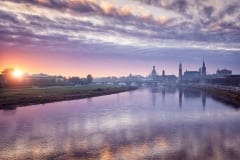 Dresden zum Sonnenaufgang