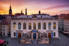 Blick auf das Verkehrsmuseum