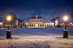 Schloss Pillnitz im Schnee