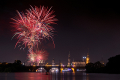 Feuerwerk über Dresden