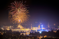 Feuerwerk über Dresden