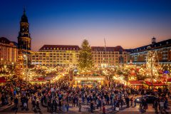 Striezelmarkt zur Blauen Stunde
