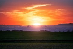 Blick von Pirna nach Dresden