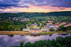 Schloss Pillnitz zum Sonnenaufgang