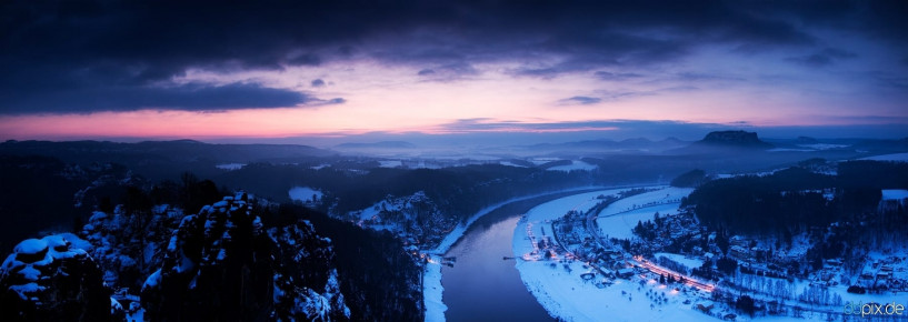 Die Sächsische Schweiz im Winter