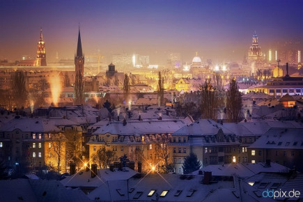 winterliches Dresden