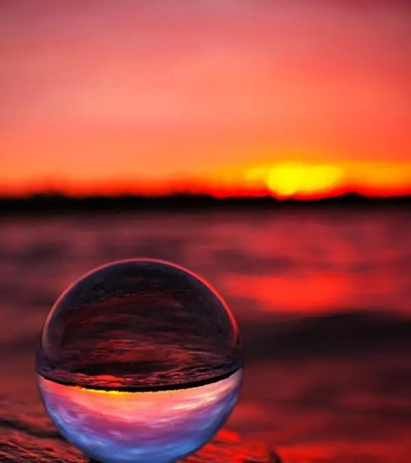 Sonnenuntergang in Senftenberg