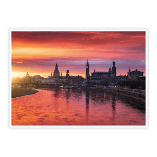 Dresden Postkarte (Nr. 00768) Dresden Skyline