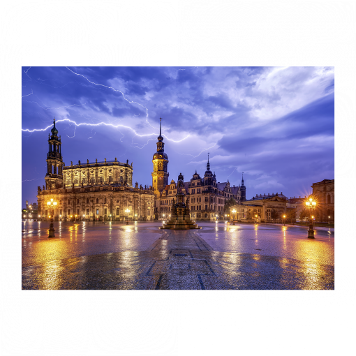 Puzzle (Nr. 01256) Theaterplatz Gewitter