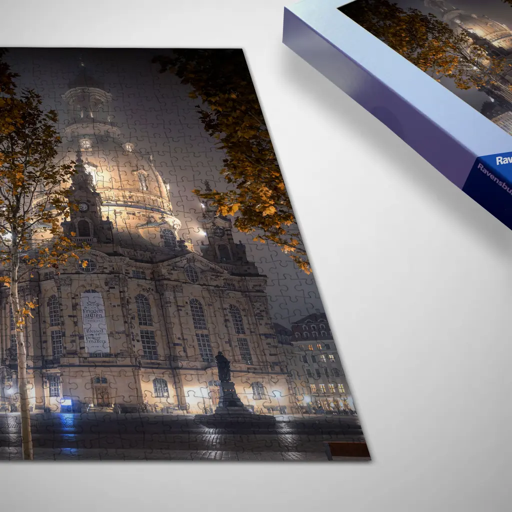 Puzzle (Nr. 00774) Frauenkirche im Nebel – Bild 2