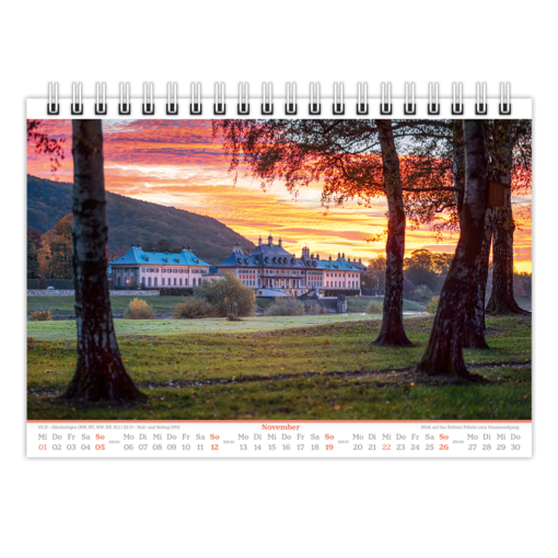 Dresden Tischkalender 2023 November