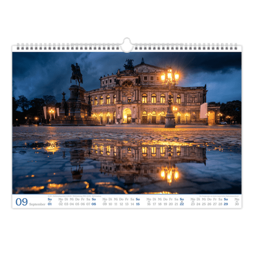 Dresden Kalender 2024 - September Kalenderblatt