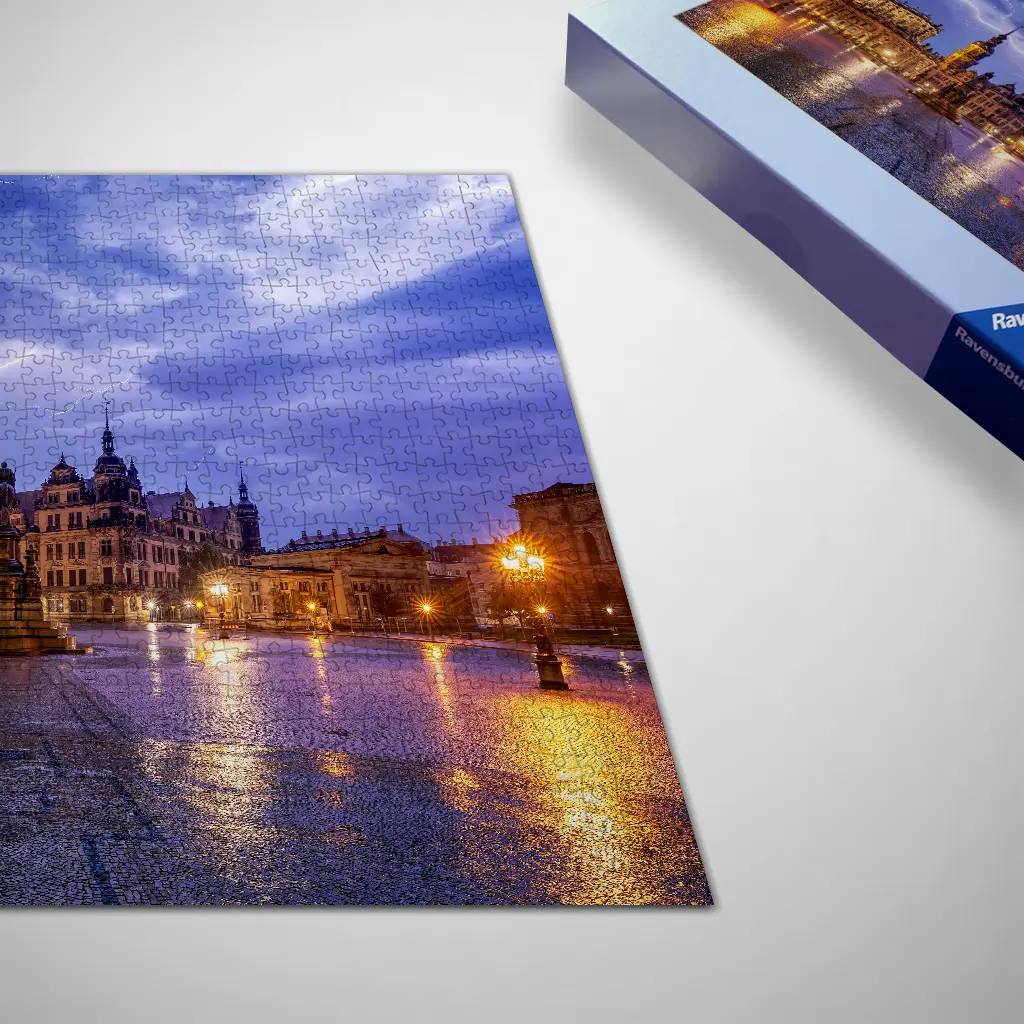 Puzzle (Nr. 01256) Theaterplatz Gewitter – Bild 2