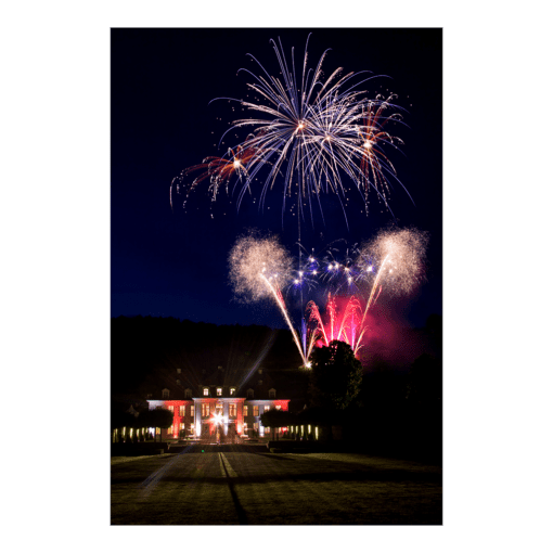 Acryl Board (00123) Feuerwerk am Schloss Wackerbarth