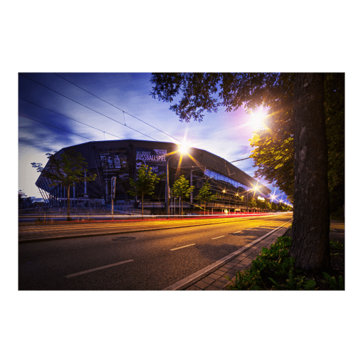 Fotoabzug (00217) Dynamo Stadion am Abend