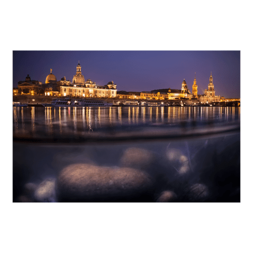 Acryl Board (00257) Dresden Skyline im Wasser