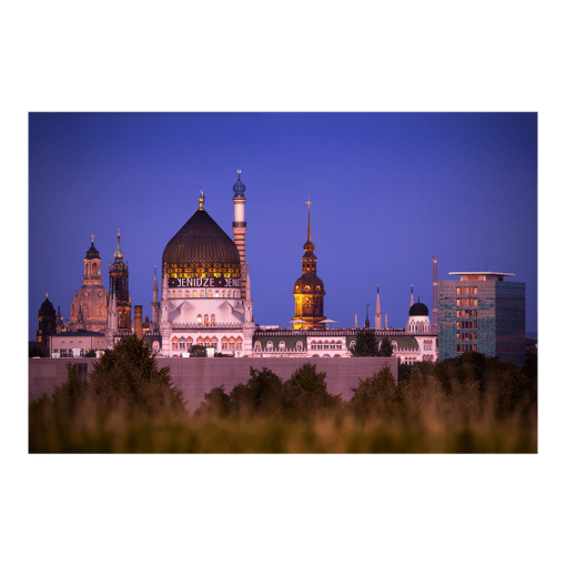 Leinwand (00260) Yenidze zur Blauen Stunde