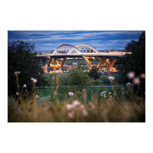 Leinwand (00266) Waldschlößchenbrücke Dresden