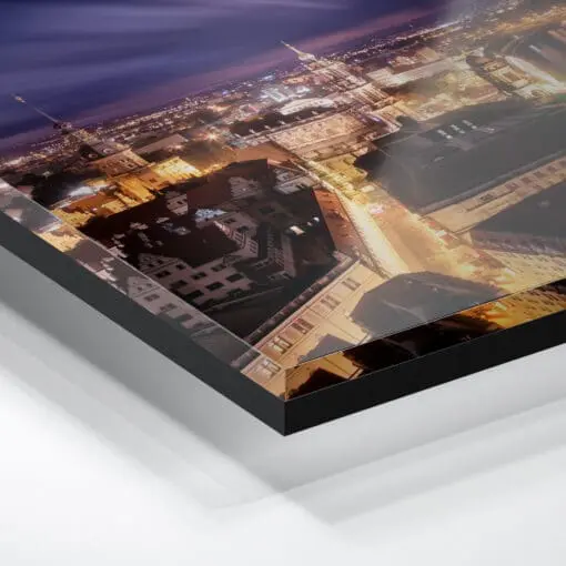 Acryl Board (00277) Blick über Dresden bei Nacht – Bild 3