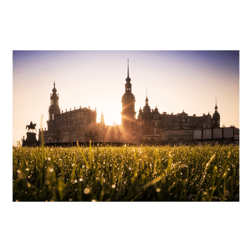 Acryl Board (00294) Sonnenaufgang am Theaterplatz