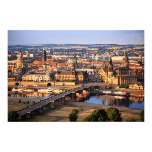 Fotoabzug (00321) Dresden Heißluftballon Aussicht