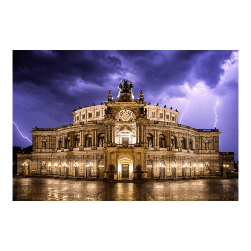 Poster (00323) Gewitter Semperoper Dresden