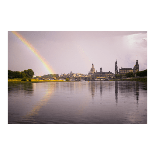 Poster (00326) Regenbogen über Dresden