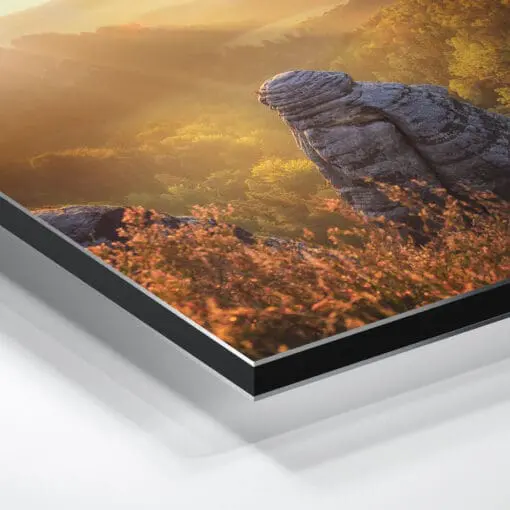 Alu-Dibond (00329) Bastei im Nebel – Bild 3