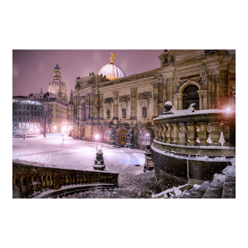 Fotoabzug (00334) Georg-Treu-Platz im Winter