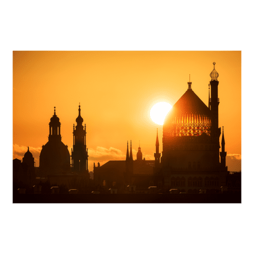 Leinwand (00347) Sonnenaufgang in Dresden
