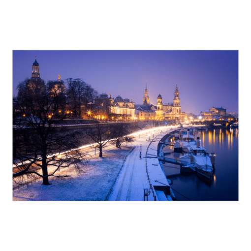 Leinwand (00349) Terrassenufer im Winter