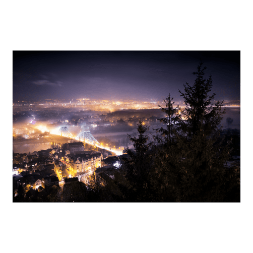 Fotoabzug (00356) Dresden Aussicht im Nebel